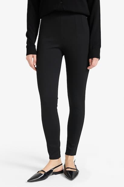 High Waist Dart Detail Leggings (٤)