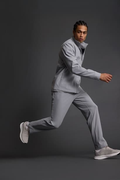 Standard Fit Woven Sports Sweatpants Trousers