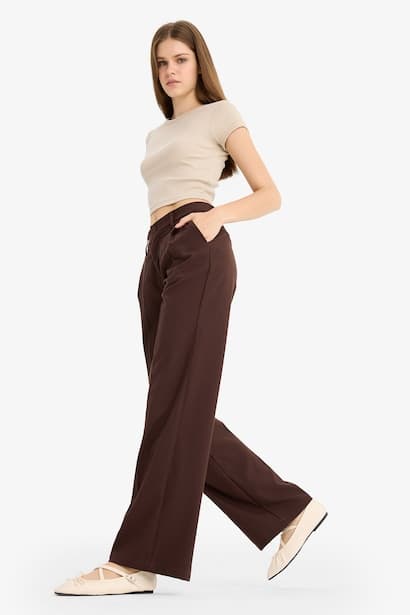 Normal Waist Wide Leg Trousers (٤)
