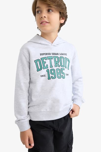 Boy Printed Hoodie Sweatshirt (٣)
