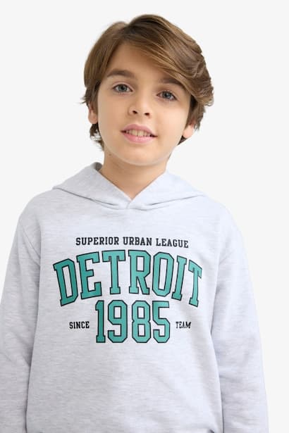 Boy Printed Hoodie Sweatshirt (٤)