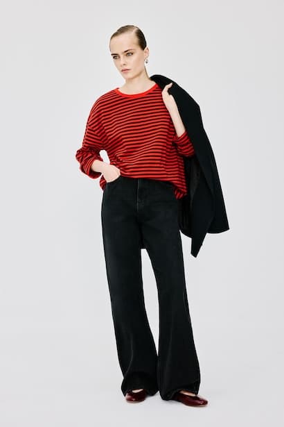 Straight Wide Leg High Waist Jeans