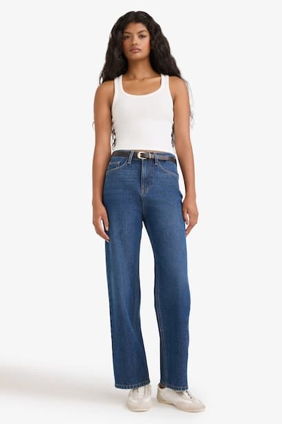 Straight Fit Regular Hem Jeans