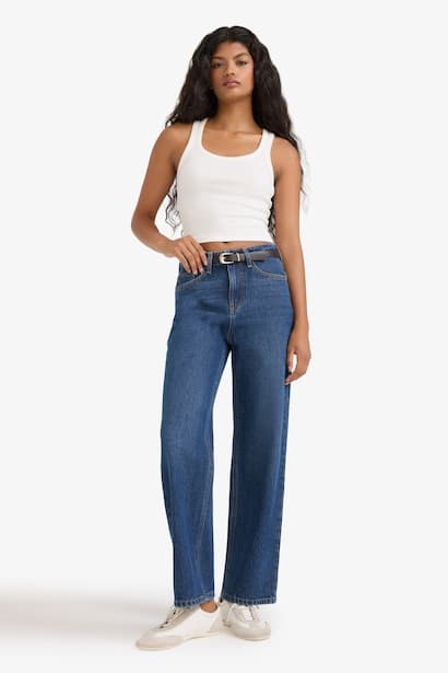 Straight Fit Regular Hem Jeans (٤)