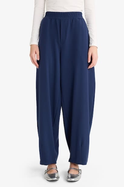 Balloon Fit Regular Waist Trousers (3)