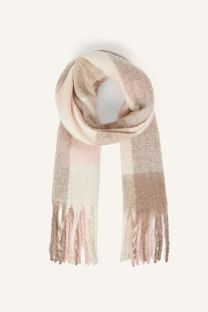 Woman Plaid Scarf