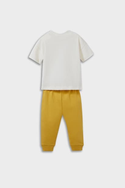Baby Boy Dinosaur Printed T-Shirt Sweatpants 2 Piece Set (4)