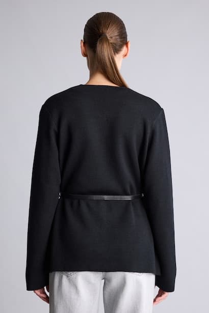 Slim Fit Knitwear Cardigan Modest (٤)