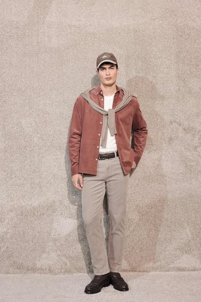 Regular Fit Velvet Trousers