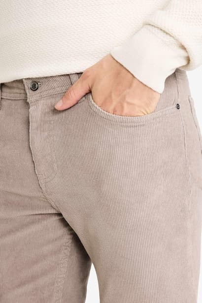Regular Fit Velvet Trousers (3)