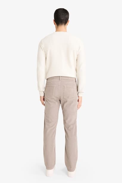 Regular Fit Velvet Trousers (4)