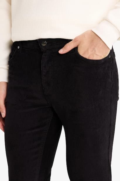 Regular Fit Velvet Trousers (3)
