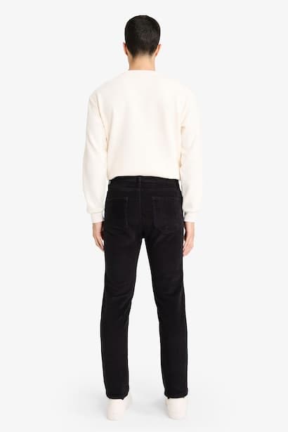 Regular Fit Velvet Trousers (4)