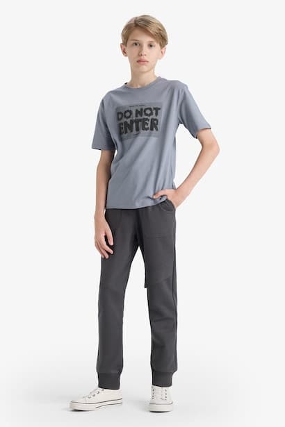 Boy Elastic Waist Sweatpants Trousers