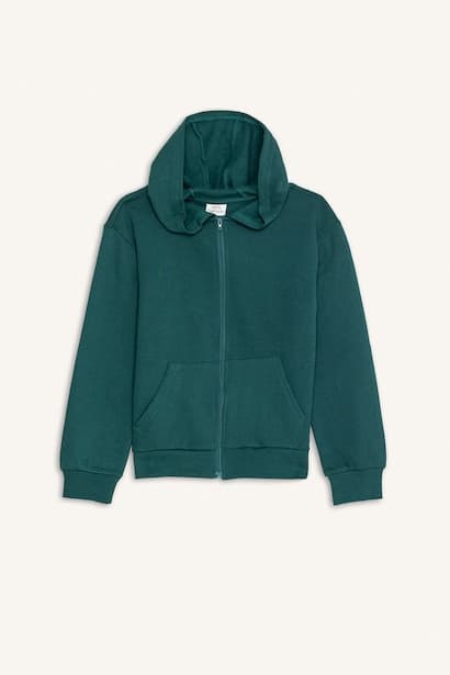 Girl Regular Fit Hoodie Cardigan