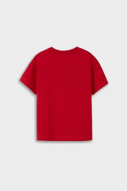 Baby Boy Crew Neck Printed Short Sleeve T-Shirt (٣)