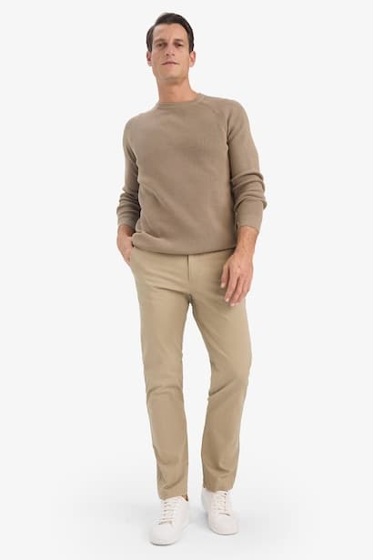 Regular Fit Basic Trousers (٣)