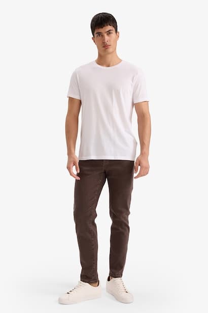 Tapered Fit Slim Fit Regular Waist Tapered Leg Jeans Denims