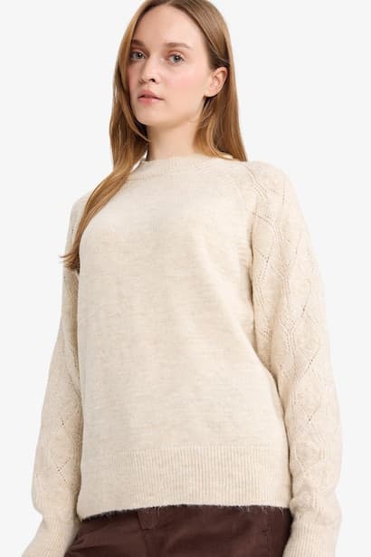 Regular Fit Crew Neck Knitwear Pullover Modest (3)