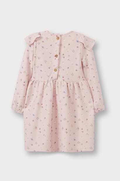 Baby Girl Floral Long Sleeve Dress (٣)