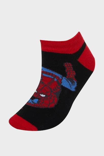 Boy Spiderman Licensed 3 piece Short Socks (4)