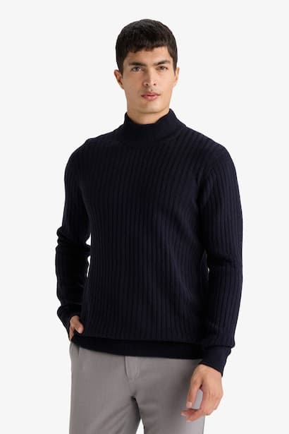 Standard Fit Turtleneck Knitwear Pullover (4)