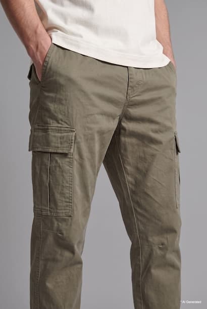Regular Fit Drawstring Waist Cargo Jogger Pants (3)