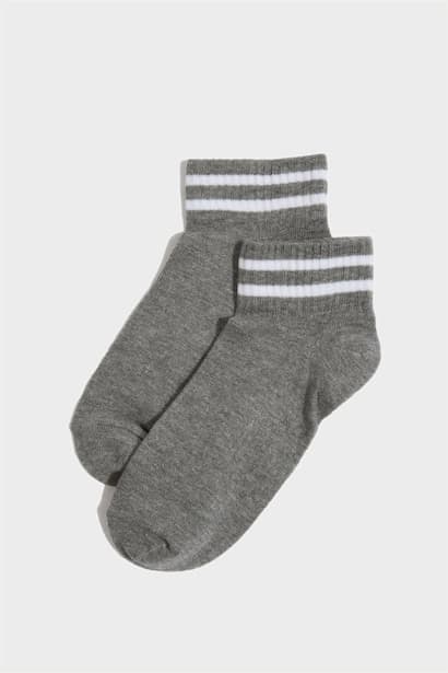 Boy Basic 5 Piece Cotton Short Socks (3)