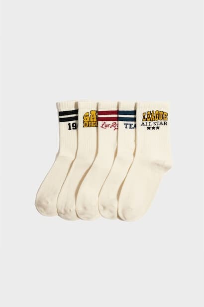 Boy 5 Piece Cotton Long Sockss