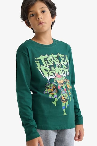 Boy Teenage Mutant Ninja Turtles Long Sleeve T-Shirt (3)