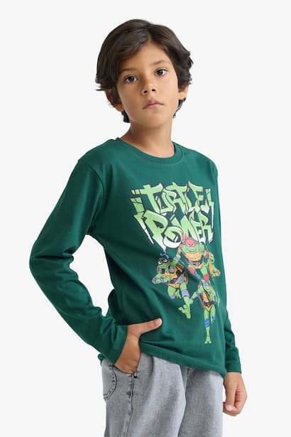 Boy Teenage Mutant Ninja Turtles Long Sleeve T-Shirt (4)