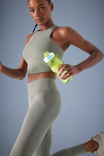 Padded Stretchy Fabric Sports Bra