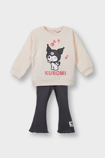 Baby Girl Kuromi Sweatshirt Leggings 2 Piece Set