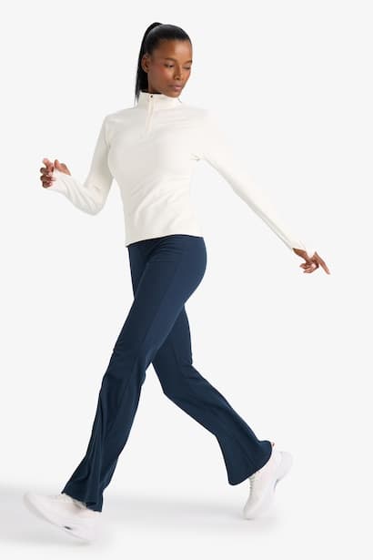 DeFactoFit Flare Fit High-Waist Regular Leg Sweatpants
