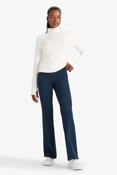 DeFactoFit Flare Fit High-Waist Regular Leg Sweatpants (3)