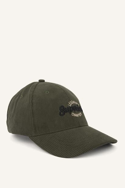 Man Embroidered Corduroy Cap (3)