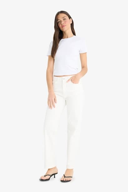 Normal Waist Trousers Jeans