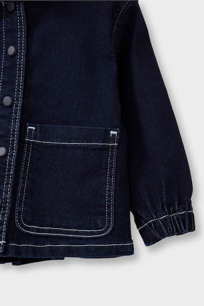 Girl Hooded Denim Jacket (4)