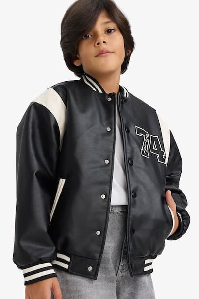 Boy Waterproof Bomber Jacket Coat (٣)