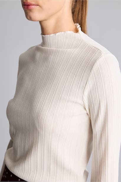 Slim Fit Ribbed Long Sleeve Top (4)