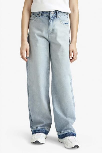 Girl 90s Wide Leg Jeans (٤)