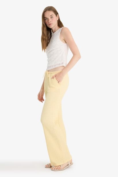 Normal Waist Wide Leg Trousers (3)
