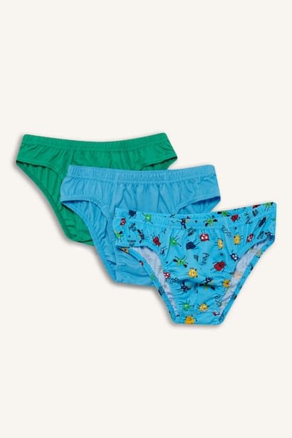 Boy Printed 3 Piece Panties Homewear & Underwear