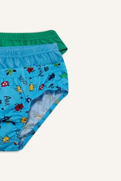 Boy Printed 3 Piece Panties Homewear & Underwear (٤)