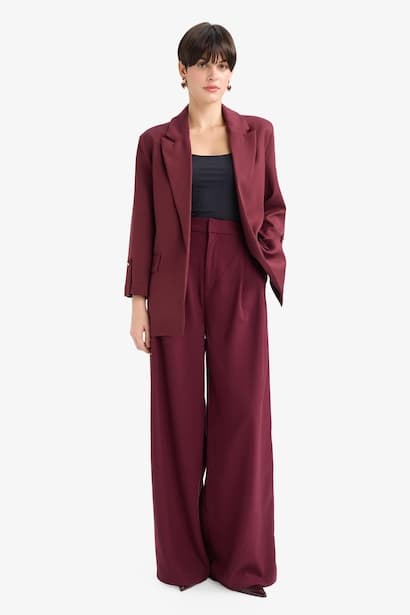 High Waist Wide Leg Trousers