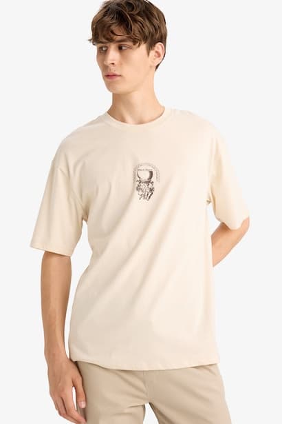Cotton Boxy Fit Back Printed T-Shirt (4)