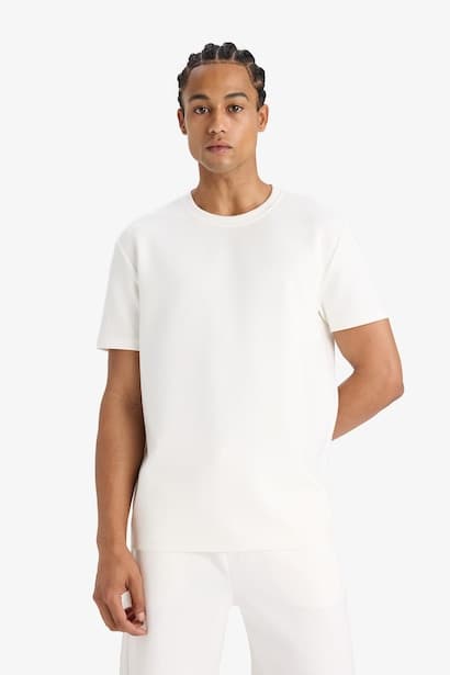 DeFactoFit Standard Fit Crew Neck Modal Printed T-Shirt (3)