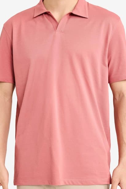 Regular Fit Resort Neck Short Sleeve Polo T-Shirt (4)