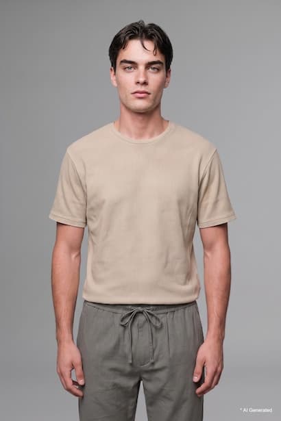 Crew Neck Short Sleeve Short Sleeve T-Shirt (3)