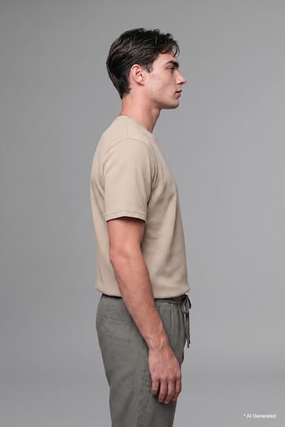 Crew Neck Short Sleeve Short Sleeve T-Shirt (4)